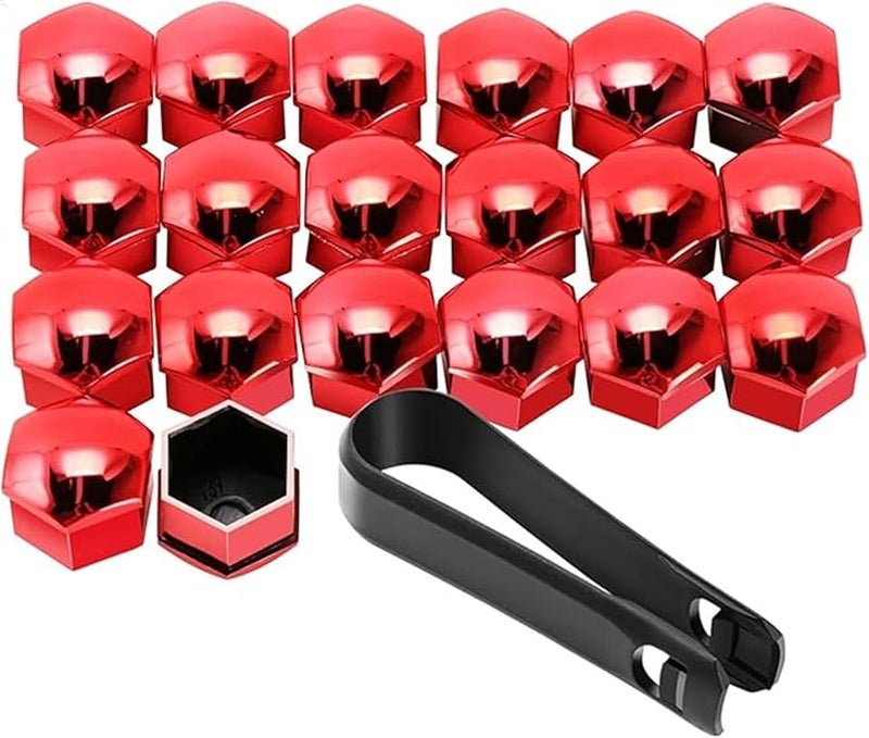 17mm Red Car Wheel Nut Caps Covers For Kia Cerenas Ceed Sorento Optima Picanto Rio Cerato Rando - Image 2